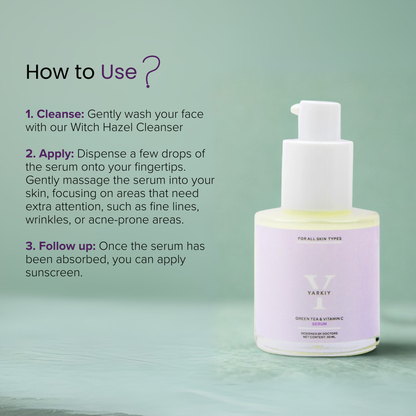 Green Tea and Vitamin C Serum - Yarkiy