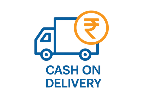 Cash on delivery professional icon with rupee symbol, transparent background